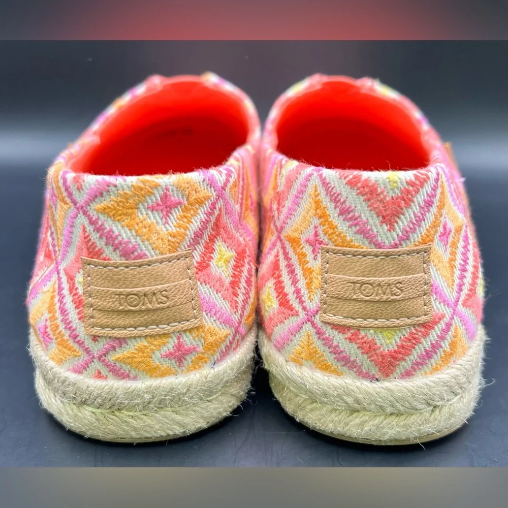 TOMS Pink Alpargata Rope 2.0 Espadrille, Size:8.5‎